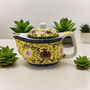 Patterned Ceramic Herbal Teapot Gift For Tea Lovers, thumbnail 2 of 10