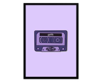 Olivia Rodrigo Guts Inspired Cassette Print, 4 of 5