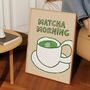 Matcha Morning Illustrated Print, thumbnail 7 of 7