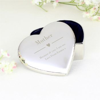 Personalised Decorative Heart Trinket Box, 5 of 5