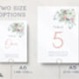 Floral Wedding Table Numbers, thumbnail 2 of 3