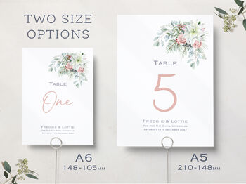 Floral Wedding Table Numbers, 2 of 3
