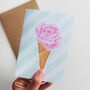 Pack Of Flower Ice Cream Greeting Cards, thumbnail 4 of 12