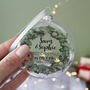 Almost Mr And Mrs Wreath Christmas Bauble, thumbnail 2 of 9