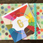 Colourful Cloud 6th Birthday Card, thumbnail 4 of 4