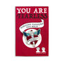 You Are Fearless Motivational Latin Motto Enamel Pin, thumbnail 2 of 3