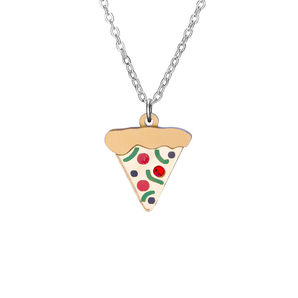 Pizza Charm Necklace By Little Moose