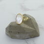 Gold Plated Sterling Silver Shell Statement Ring, thumbnail 2 of 3