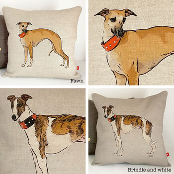 Whippet Feature Cushion, 2 of 7