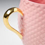 Pastel Pink Coffee Mug With Gold Handle, thumbnail 7 of 12