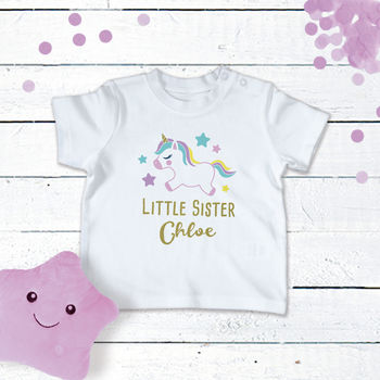 Personalised Sisters Unicorn T Shirts, 7 of 11
