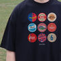 Barcelona Football Beer Mat Oversized T Shirt, thumbnail 9 of 10