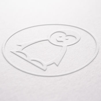 Hand Embossed Penguin Card, 3 of 4