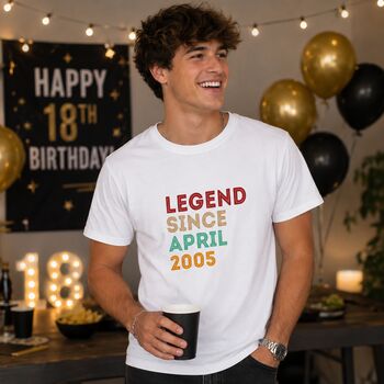 Personalised 18th Birthday T Shirt Gift, 2 of 11