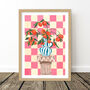 Checkerboard Grecian Clementines Still Life Print, thumbnail 5 of 8