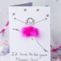 Personalised 3D I'd Love To Be Your Bridesmaid Card, thumbnail 4 of 5