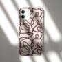 Abstract Lines Biodegradable Phone Case, thumbnail 8 of 9