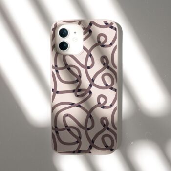 Abstract Lines Biodegradable Phone Case, 8 of 9