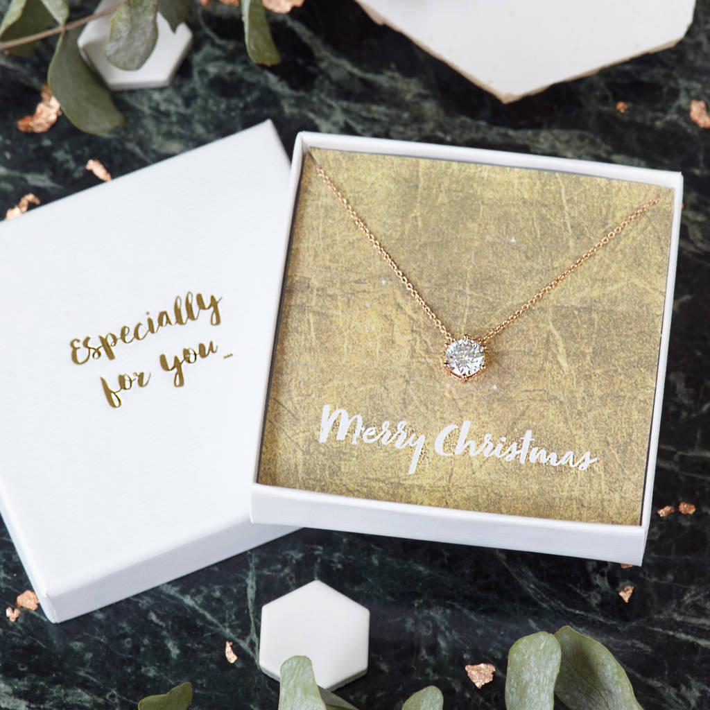 merry christmas jewel necklace gift by junk jewels | notonthehighstreet.com