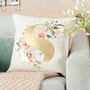 Personalised Floral Initial Cushion Gift For Home, thumbnail 1 of 2