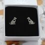 Simple Dog Lover Stud Earrings, thumbnail 1 of 2