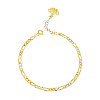 Figaro Chain Link Bracelet, 2 of 2