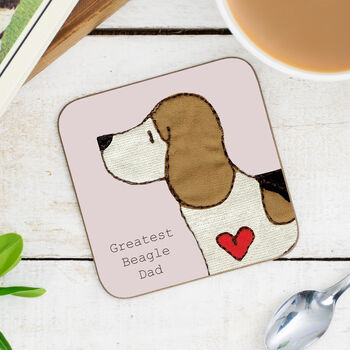 Beagle Dog Parent Coaster Gift, 3 of 5