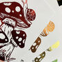 Foil Fairy Tale Toadstool Mushroom Foil Print A5, thumbnail 2 of 6