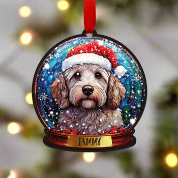 Labradoodle Dog Tree Decoration, 6 of 6