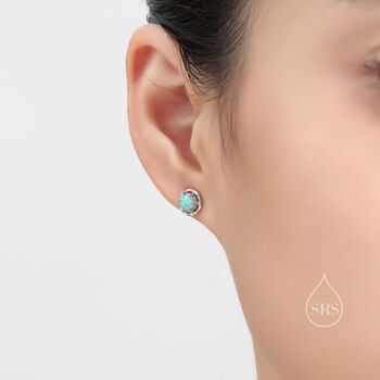 Moonstone Thorn Claw Stud Earrings, 2 of 11