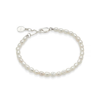 Girl's Promise Sterling Silver Pearl Bracelet, 4 of 5