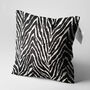 Soft Cushion Cover With Black Zebra Pattern, thumbnail 3 of 7