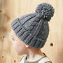 Toddler Cable Knit Beanie Hat, thumbnail 1 of 4