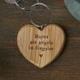 Send With Love 'Mums Are…' Oak Heart Keyring, thumbnail 1 of 2