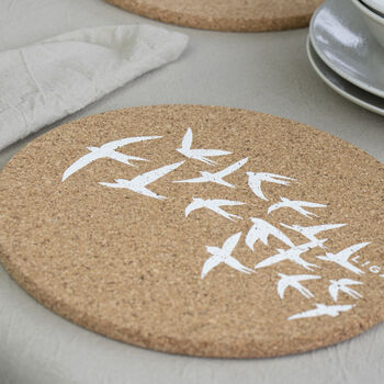 Cork Placemats And Coasters | Swallows, 5 of 12
