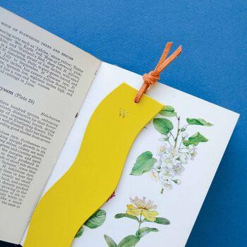 Colourful Wavy Leather Bookmark, 9 of 9