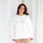 Mama Established Embroidered Personalised Sweatshirt Jumper, thumbnail 4 of 10