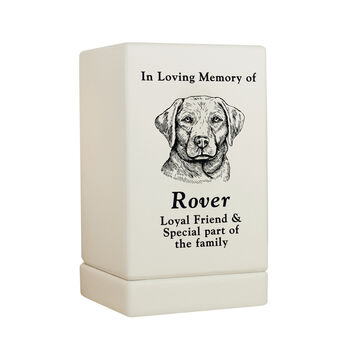 Personalised Dog Breed Small Memorial Urn, 4 of 6