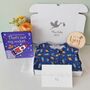 New Baby Boy Gift Set With Space Themed Sleepsuit, thumbnail 1 of 7