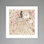 'Peacock And Flowers' Print, thumbnail 1 of 3