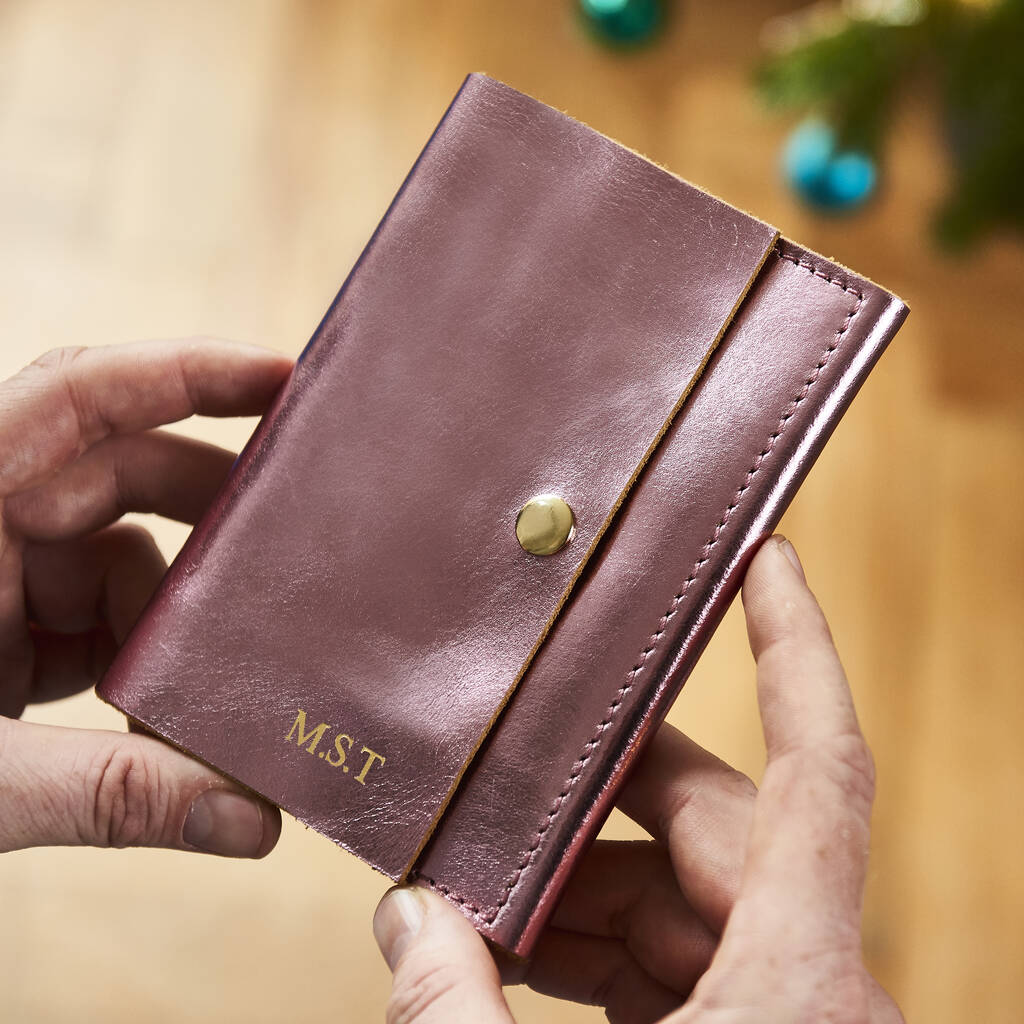 Personalised Luxe Leather Passport Holder By Vida Vida