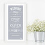 Personalised Wedding Day Date Print, thumbnail 3 of 5