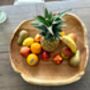 Giant Teak Root Fruit Bowl – 60cm Handcrafted Wooden Display, thumbnail 2 of 5