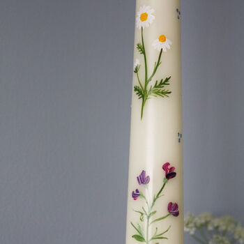 Hand Painted Birth Flower Candles, 7 of 12