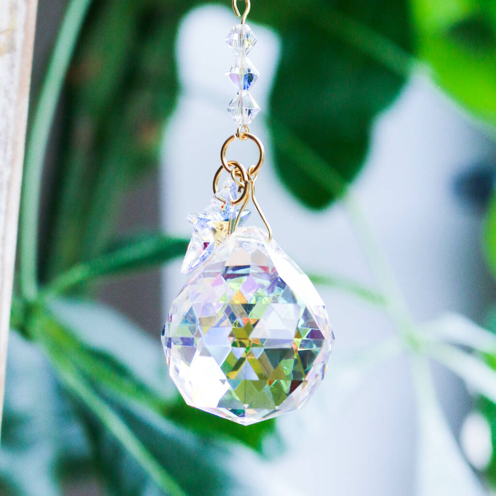 Suncatcher, Crystal Prism Drop And Stars By Bonnie and Bell