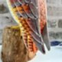 Large 30cm Hand Carved Painted Intricate Wooden Barn Owl Figurine For Bird Lovers, thumbnail 2 of 10