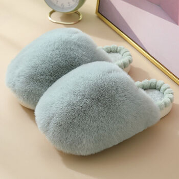 Super Fluffy Slippers With A Personalised Gift Bag, 2 of 6