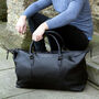 Personalised Nuhide Travel Holdall, thumbnail 1 of 11