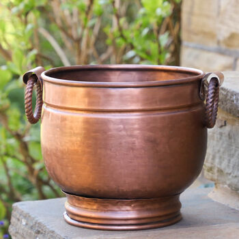 Copper Planter With Handles, 3 of 8