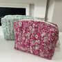 Liberty Quilted Cosmetics And Toiletry Bag, thumbnail 3 of 6